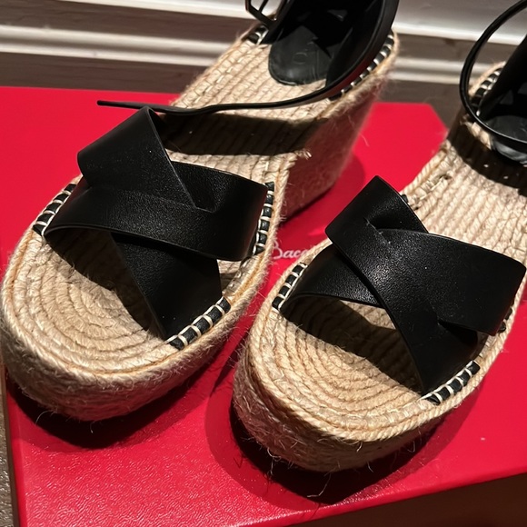 Mango buckle wedge sandals. Used like new. Very good condition. - Picture 2 of 5
